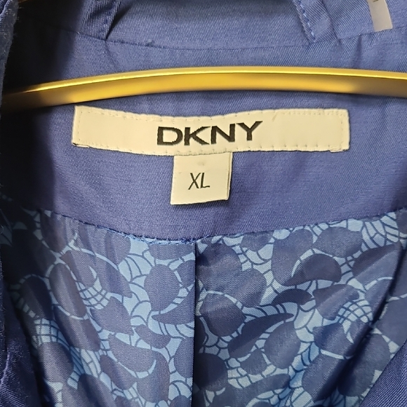 DKNY Royal Blue Trench Coat - Picture 2 of 16
